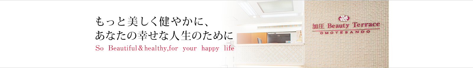 会社案内、もっと美しく健やかに、あなたの幸せな人生のために